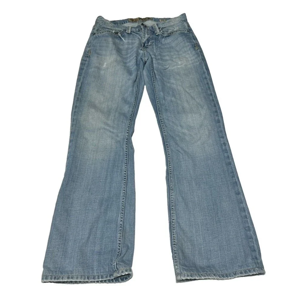 BKE Fulton Men's Blue Boot Cut Jeans Size 29x32 Light Wash